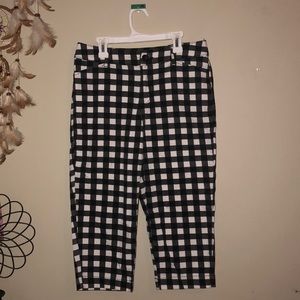 W&B Plaid Capris